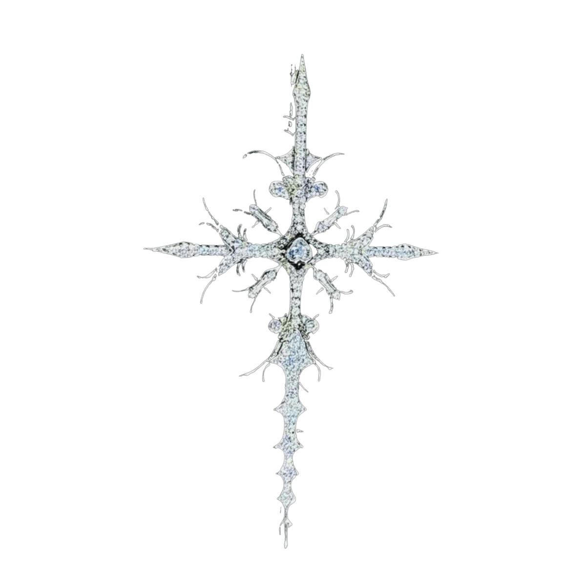 WHITE GOLD APOSTLE NECKLACE - Dekayed