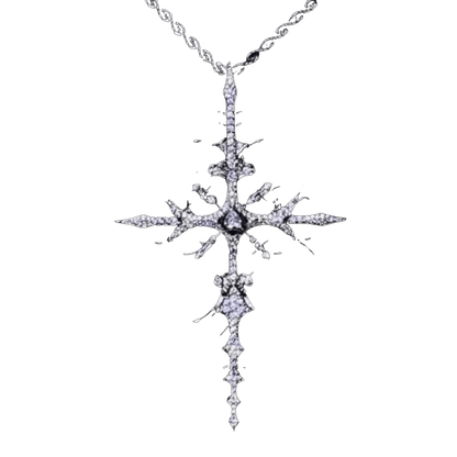WHITE GOLD APOSTLE NECKLACE - Dekayed
