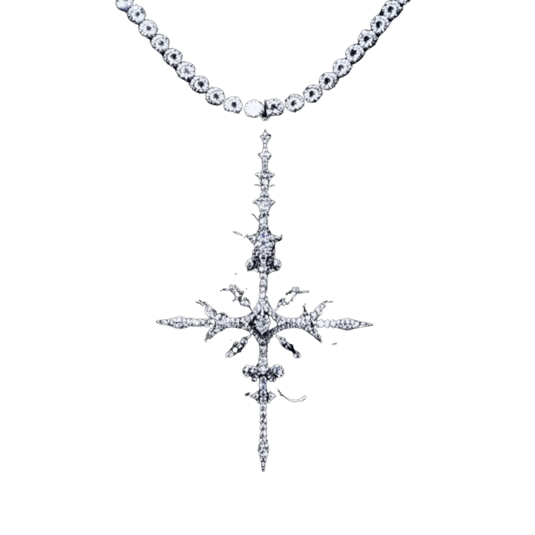 WHITE GOLD APOSTLE NECKLACE - Dekayed