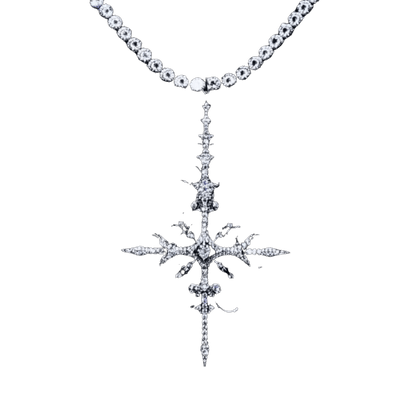 WHITE GOLD APOSTLE NECKLACE - Dekayed