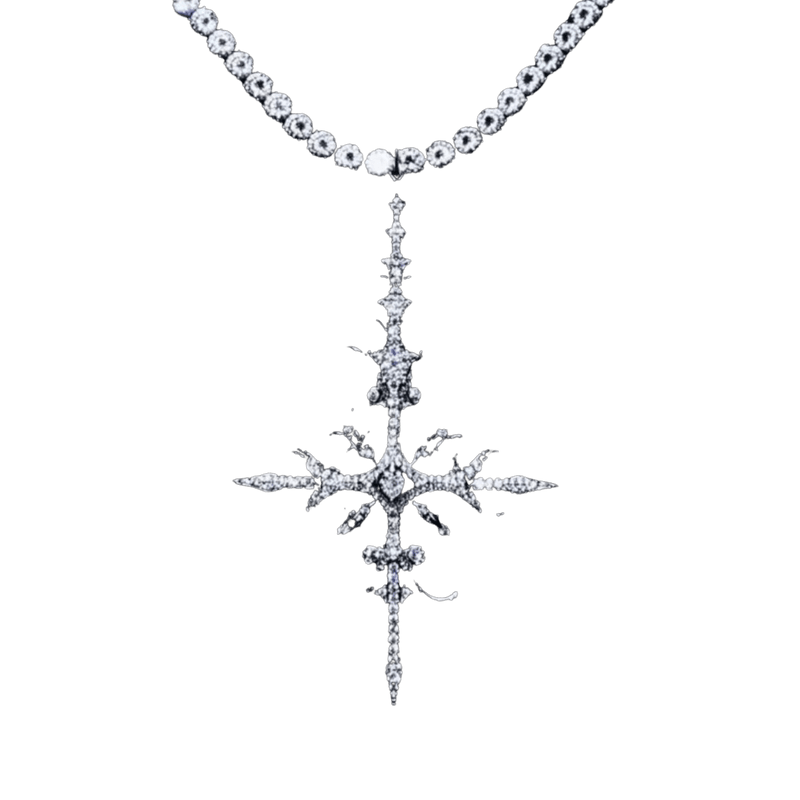 WHITE GOLD APOSTLE NECKLACE - Dekayed