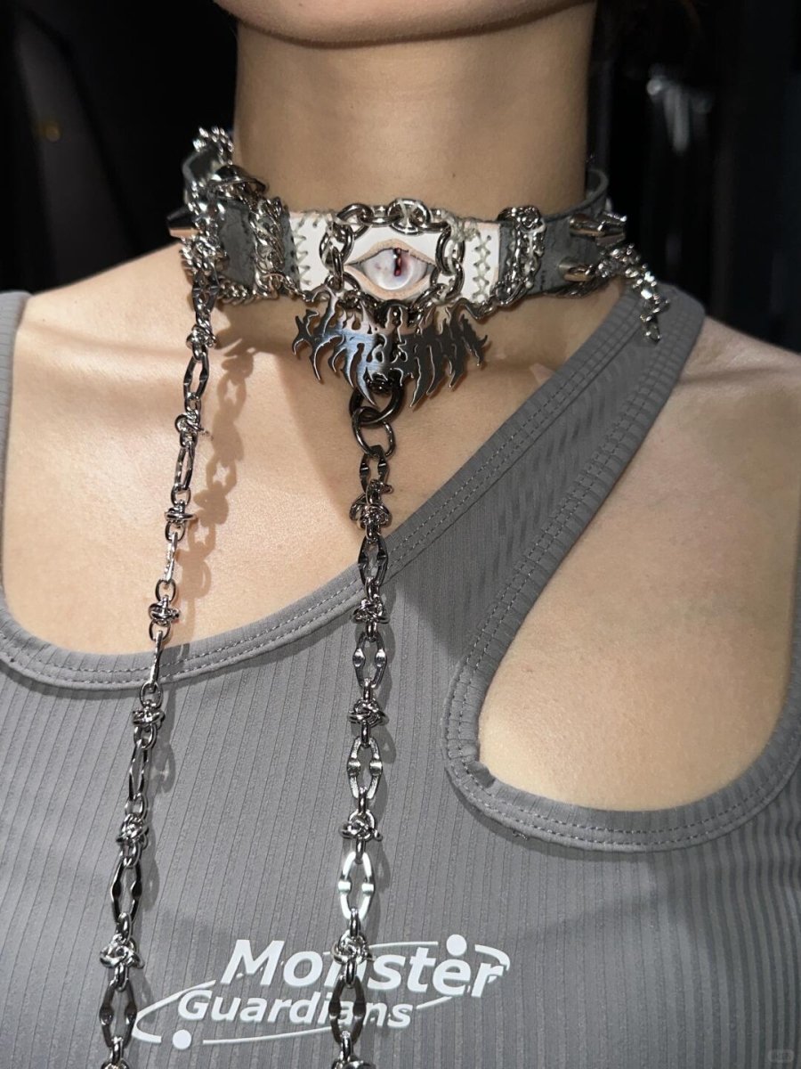 White Monster Bracelet/Choker - Dekayed