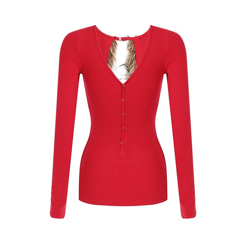 Wild Flair Reversible Lace - Up Top - Dekayed