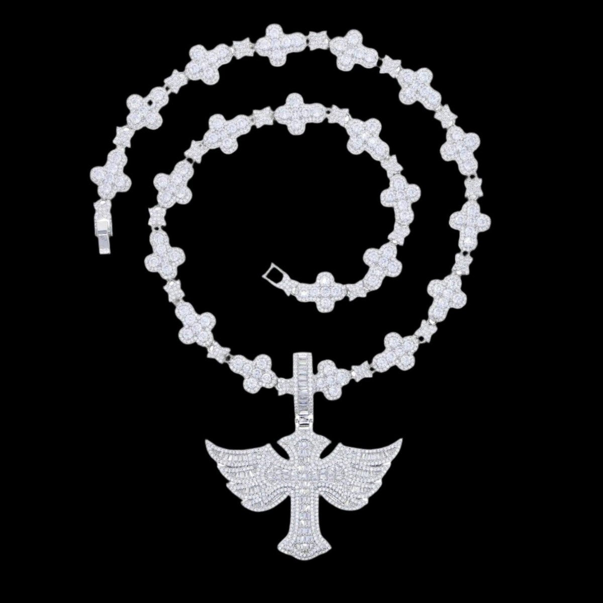 Winged Angel Zircon Diamond Necklace - Dekayed