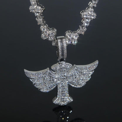 Winged Angel Zircon Diamond Necklace - Dekayed