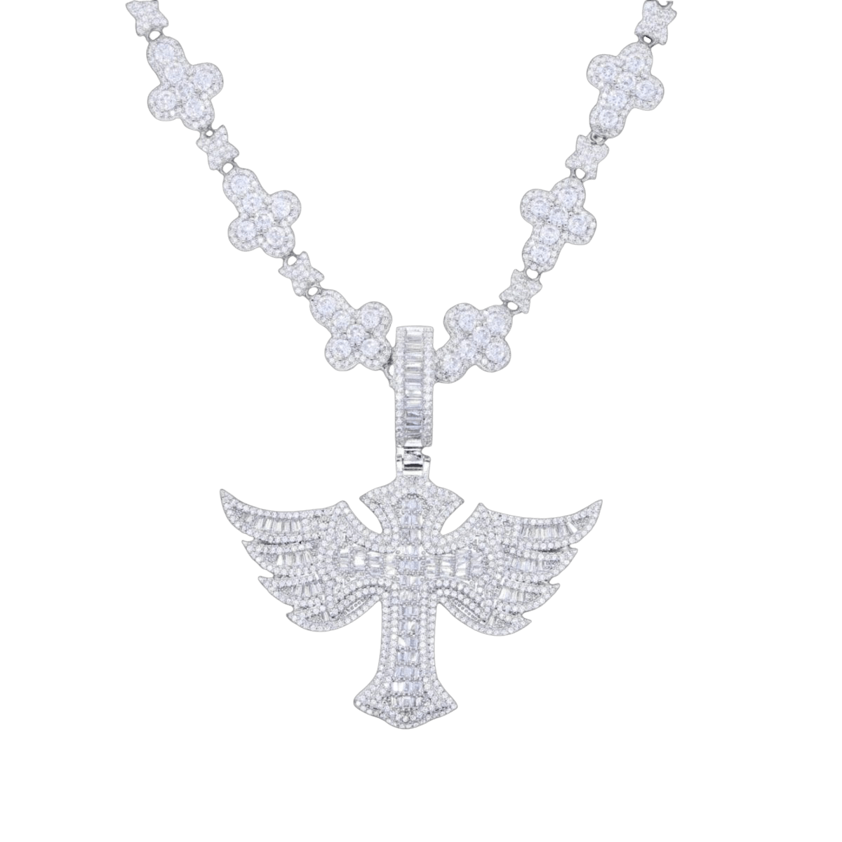 Winged Angel Zircon Diamond Necklace - Dekayed