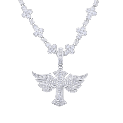 Winged Angel Zircon Diamond Necklace - Dekayed