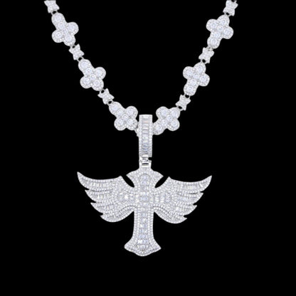 Winged Angel Zircon Diamond Necklace - Dekayed