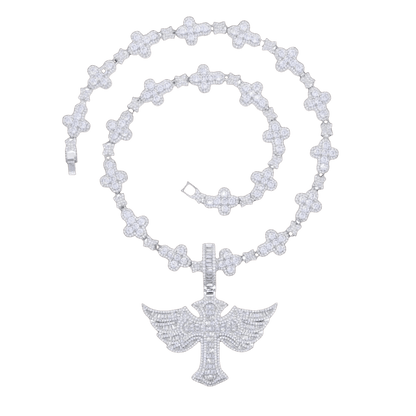 Winged Angel Zircon Diamond Necklace - Dekayed