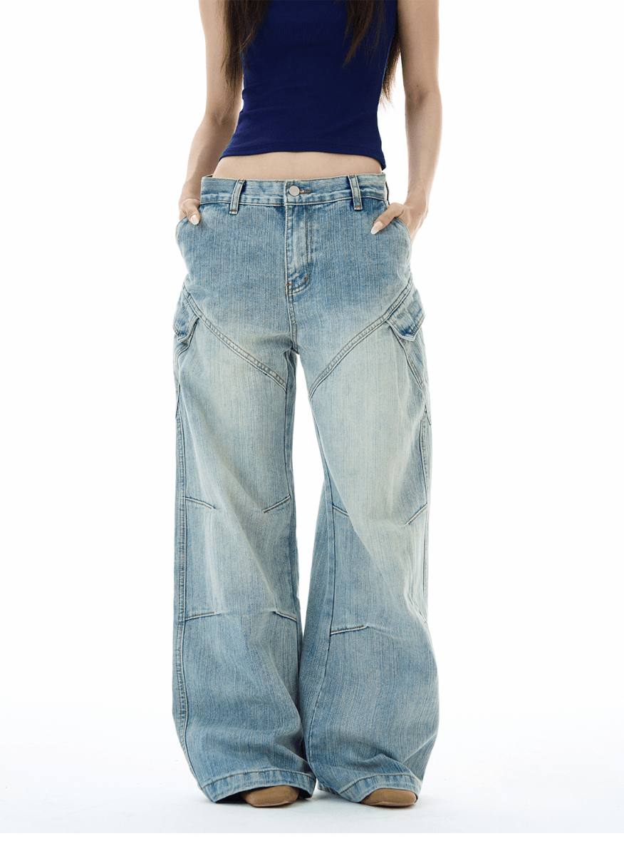 WLNEXT EdgePanel Baggy Jeans - Dekayed