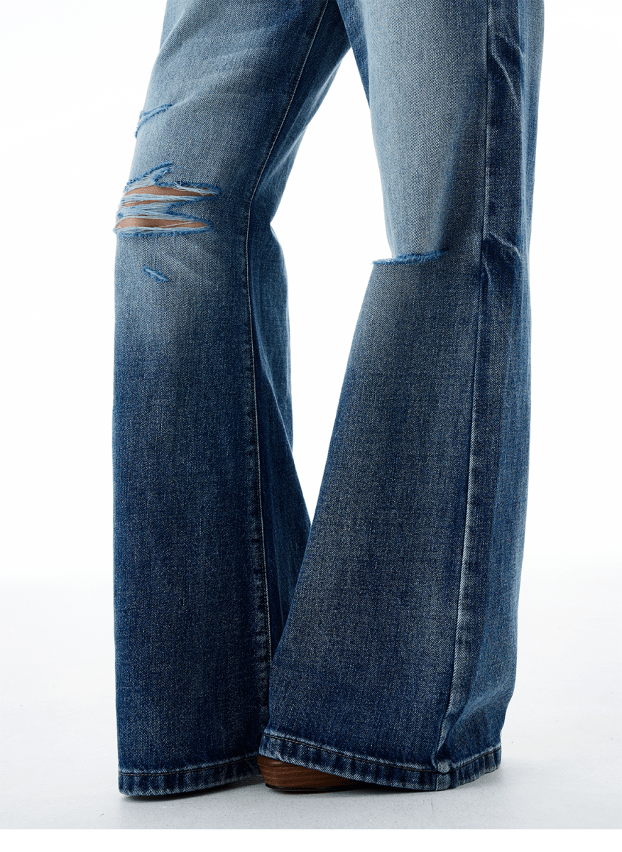 WLNEXT ShatterFade Baggy Denim Jeans - Dekayed