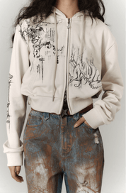 YUKAHOUSE retro sports cardigan - Dekayed